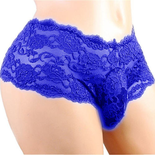 Valentine Day Underwear Lace Shorts For Men Sexy Mesh Panties PQN940D