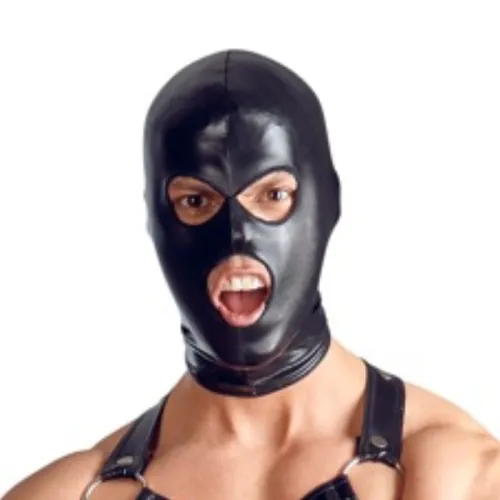 PVC Night Club Head Wear Mesh Fetish Steampunk Mask PQLKN947