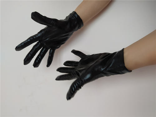 Steampunk PVC Night Club Wear Wetlook Fetish Gloves PQLK1025B
