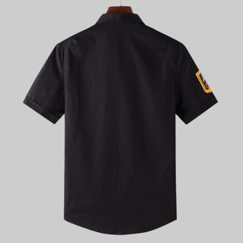 White Summer Casual Shirts Short Sleeve Men Fashion Tops PQ18006B