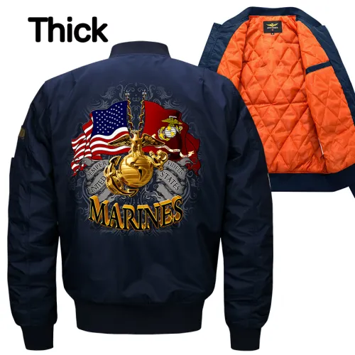 Dark Blue Baseball Jacket Casual Flying Suit Men's Plus Size Sport Wear PQM811B