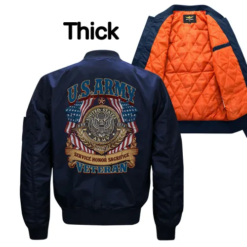Dark Blue Casual Pilot Jacket Plus Size Baseball Wear Men Sport Coat PQM835C