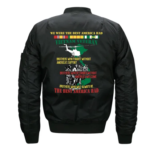 Black Pilot Jacket Men's Sport Jacket Plus Size Casual Baseball Wear PQ719A