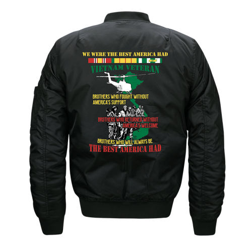 Black Pilot Jacket Men's Sport Jacket Plus Size Casual Baseball Wear PQ719A