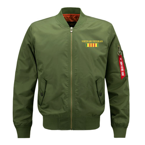 Army Green Plus Size Sport Coat Casual Pilot Jacket Men's Baseball Wear PQM720B