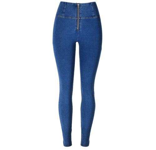 Women Fashion High Waist Jeans Trend Clothing Bubble Butt Denim Trousers PQTOP6679