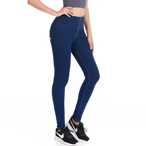 Women Trend Clothing High Waist Jeans Bubble Butt Denim Trousers PQF136C