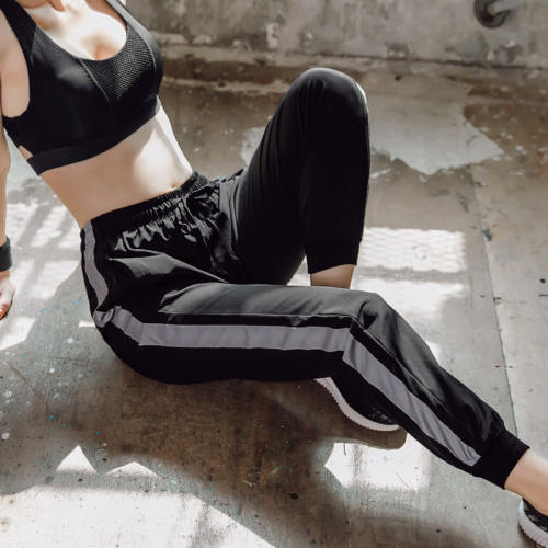 Loose Fitness Trousers Sexy Workout Leggings Women Jogging Clothing PQ339017B