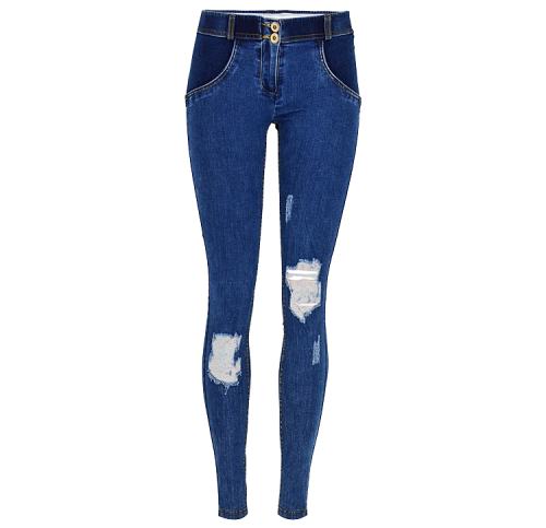 Bubble Butt Ripped Denim Pants Female Sexy Low Waist Jeans PQTOP365