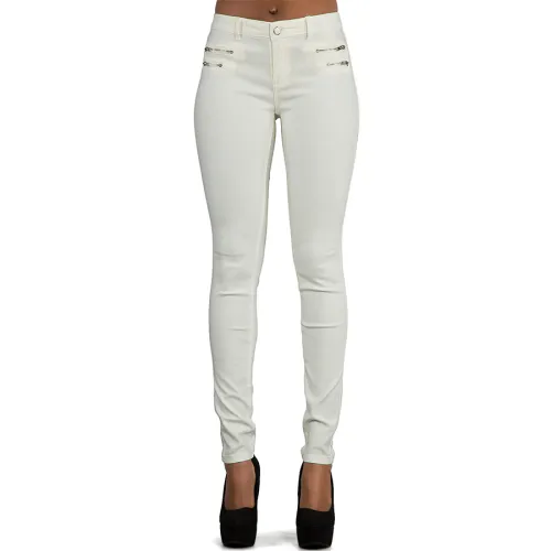 Women Low Waist PU Pants Bubble Butt Faux Leather Trousers PQTOP299