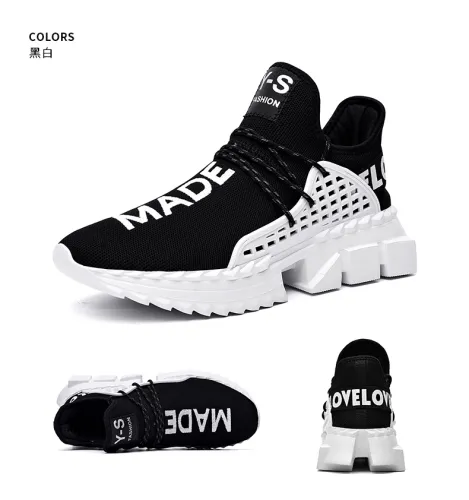 Wholesale Fly Weaving Men Lightweight  Sneakers Breathable Mesh Running Shoes MX-LT801A
