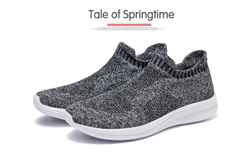Wholesale Men Knited Lightweight Jogging Sneakers Breathable Mesh Running Shoes MX-LT801B
