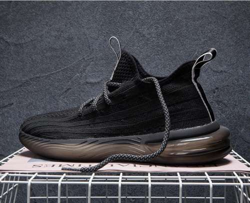 Hot Sale Wholesale fly weaving Men and Women Lightweight Sneakers Breathable Mesh Running popcorn sole Shoes MX-857E