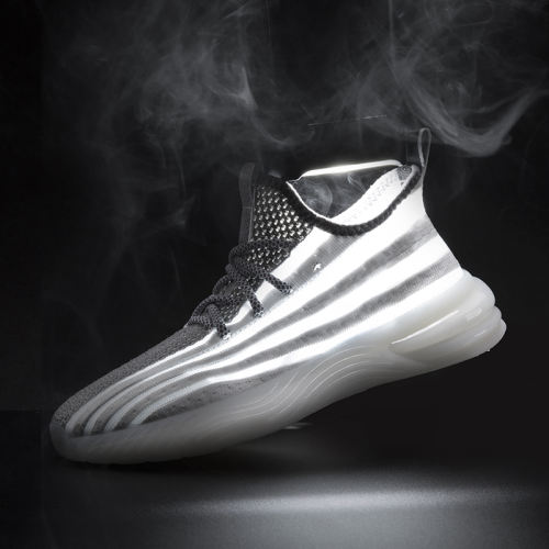 Hot Sale Wholesale fly weaving Men and Women Lightweight Sneakers Breathable Mesh Running popcorn sole Shoes MX-857B