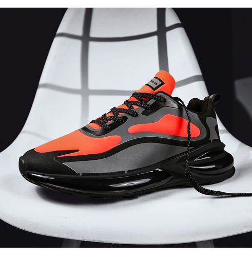 Wholesale Men Lightweight Reflective Sneakers Breathable Mesh Running popcorn sole Shoes MX-6613D Size 39-46