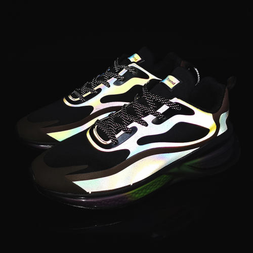 Wholesale Men Lightweight Reflective Sneakers Breathable Mesh Running popcorn sole Shoes MX-6613B Size 39-46