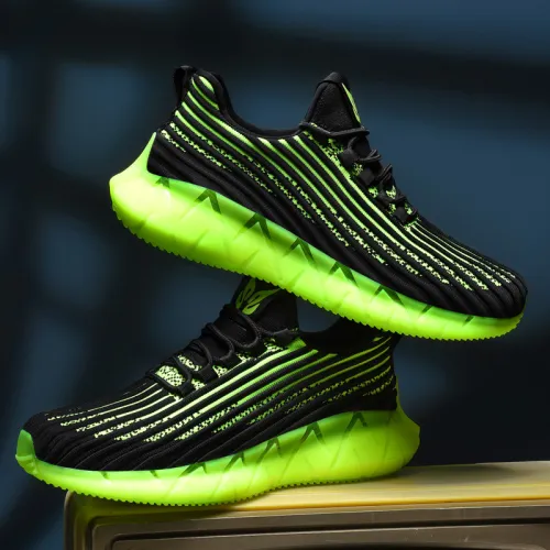 Wholesale Men Lightweight Sneakers Breathable Mesh Running popcorn sole Shoes MX-559A Size 39-46