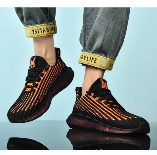 Wholesale Men Lightweight Sneakers Breathable Mesh Running popcorn sole Shoes MX-559C Size 39-46
