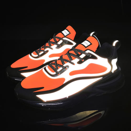 Wholesale Men Lightweight Reflective Sneakers Breathable Mesh Running popcorn sole Shoes MX-6613C Size 39-46
