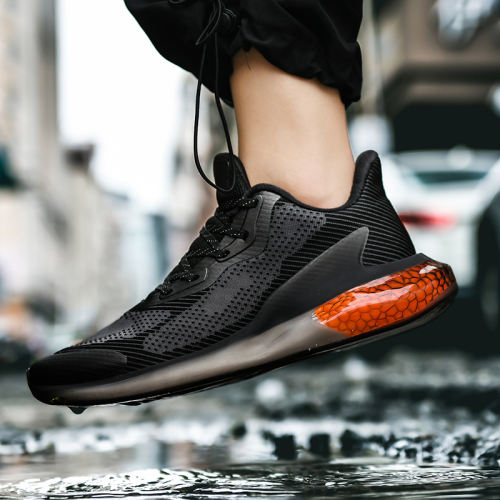 Wholesale Knited Fashion High Quality Men Lightweight Sneakers Breathable Mesh Running popcorn sole Shoes MX-8805B