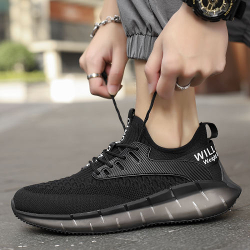 Wholesale Men Lightweight Knited Sneakers Breathable Soft Comfortabel Mesh Running Shoes MX-11911C Size 39-46
