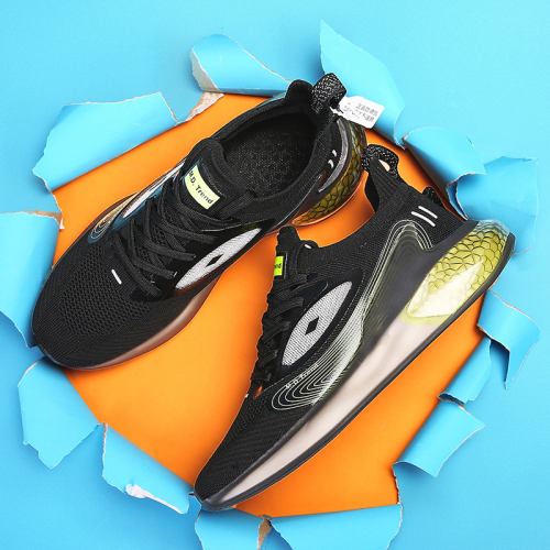 Wholesale Knited Men Lightweight Sneakers Breathable Mesh Running popcorn sole Shoes MX-6602D Size 39-46