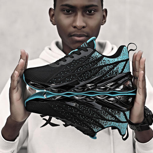Wholesale Knited Men Lightweight  Sneakers Breathable Soft Comfortable Running Shoes WK-G33B