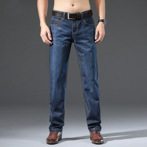 Brand Summer Casual Trousers Plus Size Denim Pants Men Business Jeans PQ8005