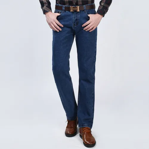 Blue Fashion Men Denim Pants Apple Jeans Casual Trousers PQYP881B