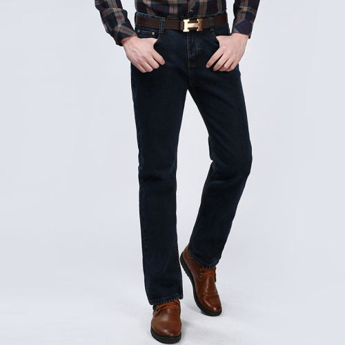 Dark Blue Fashion Apple Jeans Men Denim Pants Casual Trousers PQYP886B