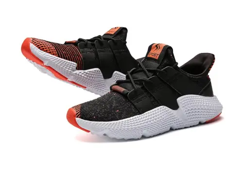Wholesale Men Lightweight Knited Sneakers Breathable Soft Comfortabel Mesh Running Shoes MX-8001D Size 39-46