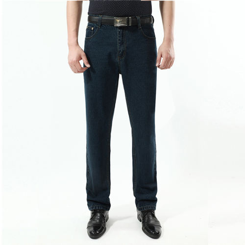 Dark Blue Fashion Denim Pants Casual Trousers Apple Jeans For Papa PQYP893B
