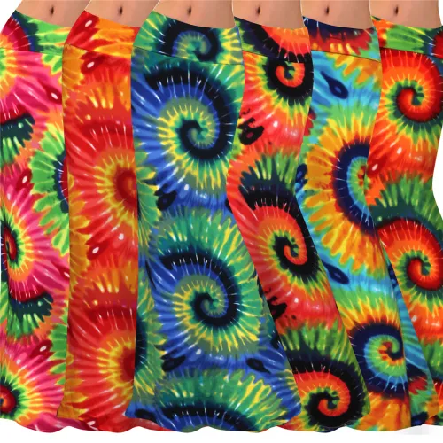 Pink/Green Fashion Paisley Printed Skirts High Waist Long Maxi Skirt PQ9449B