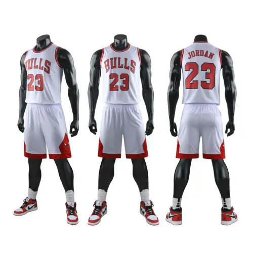Black Chicago Bulls Team Uniform For Children Jordan Basketball Jersey for Adult PQMJ023B