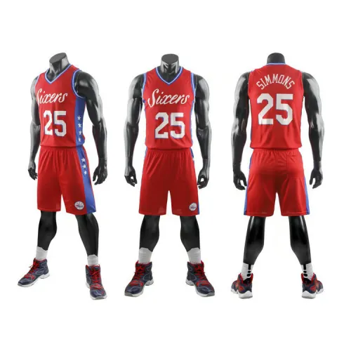 Red Basketball Jersey for Adult Simmons Team Uniform For Child PQSM025C