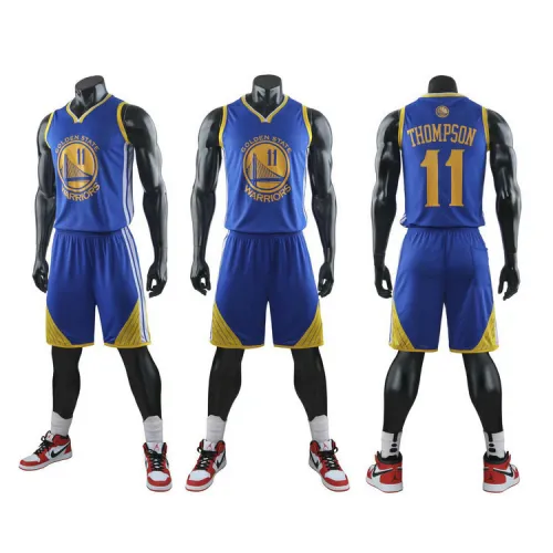 White Golden State Warriors Basketball Jersey for Adult Thompson Team Uniform For Child PQKT011A