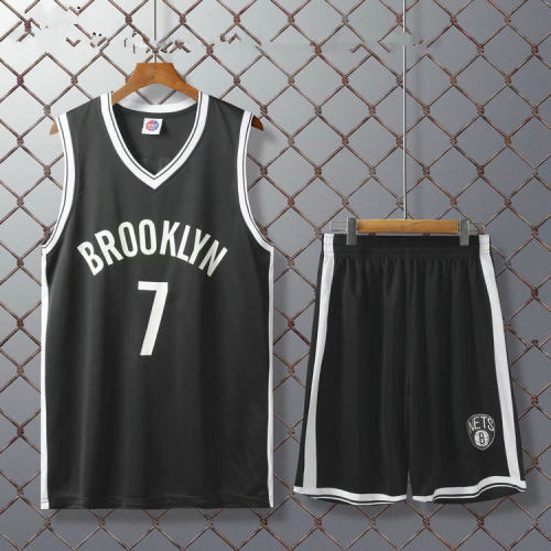 Black KD Brooklyn Team Uniform Kevin Durant Basketball Jersey for Adult PQKD007B