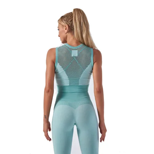 Blue Bubble Butt Leggings Squat Pants Gym Workout Trousers High Waist Sportwear PQYJ007A