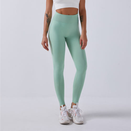 Green Bubble Butt Gym Pants High Waist Fitness Tights Yoga Leggings PQYJ003B