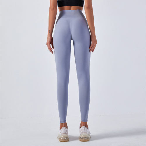 Grey High Waist Fitness Tights Yoga Leggings Bubble Butt Gym Pants PQYJ003C