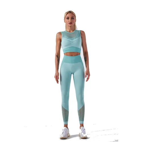 Blue Bubble Butt Leggings Squat Pants Gym Workout Trousers High Waist Sportwear PQYJ007A