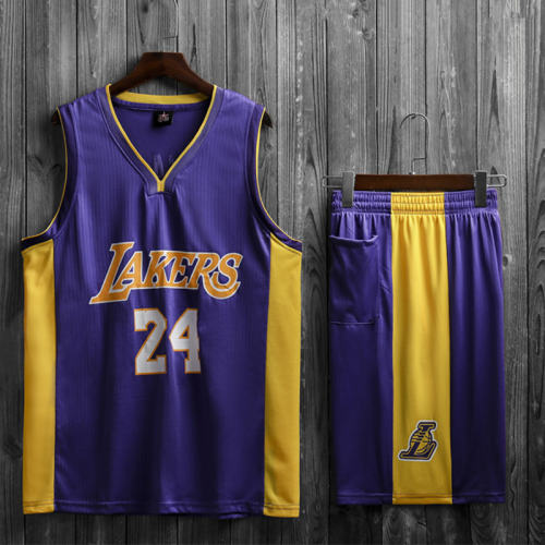 Yellow Kobe Bryant Basketball Jersey for Adult Basketball Team Uniform For Kid PQKB024A