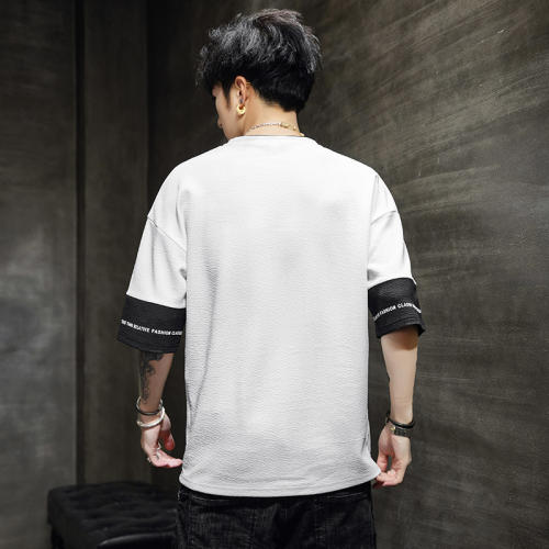 White Summer T-shirt For Men Fashion Youth Casual T Shirts RL8159B