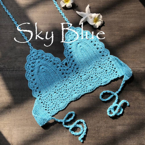Crochet Bikini Bras For Women Knit Beachwear PQ6905
