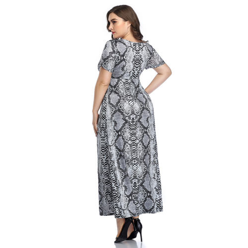 Summer Maxi Dresses For Women Boa Printed Boho Dress PQLQ096A