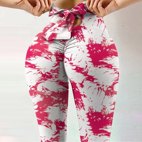 Camouflage Print Leggings Bubble Butt Yoga Outfits Women Activewear PQP1002E