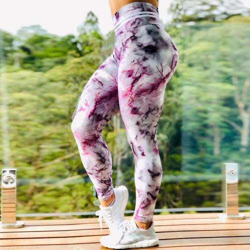 Bubble Butt Yoga Pants Digital Print Leggings Women Active Wear PQ1427