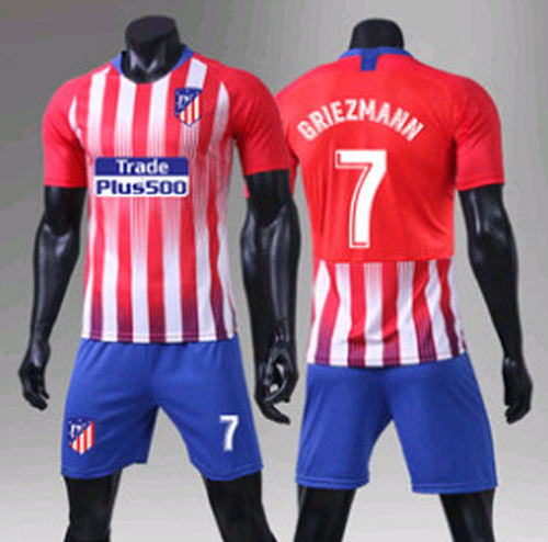 Atlético de Madrid Adult European Club Soccer Jersey Football Clubs Clothes PQEU001