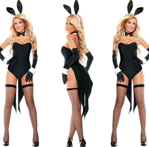 Bunny Girl Costume Women Sexy Halloween Cosplay Uniform PQ4802