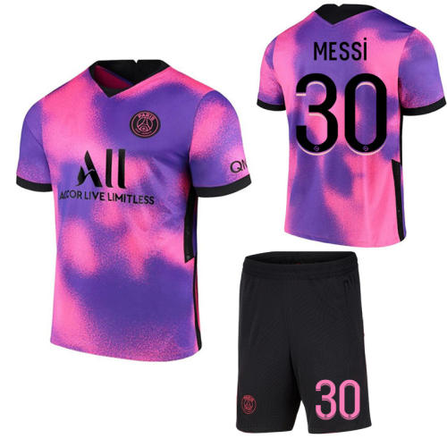 Adult Messi Soccer Jersey Paris Saint-Germain F.C PSG Football Tops PQME004